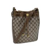 Pre-owned Leather gucci-bags Gucci Vintage , Beige , Dames