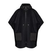 Poncho Mantel Moncler , Black , Dames