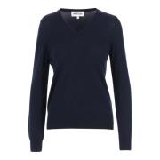 Navy Blue V-Hals Woltrui Partow , Blue , Dames