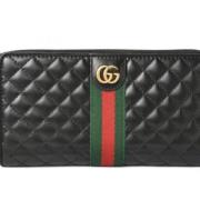 Pre-owned Leather wallets Gucci Vintage , Black , Heren