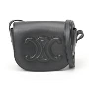 Pre-owned Leather shoulder-bags Celine Vintage , Black , Dames