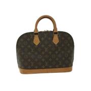 Pre-owned Canvas handbags Louis Vuitton Vintage , Brown , Dames