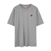 Grijze shirt met geborduurd logo Kenzo , Gray , Heren