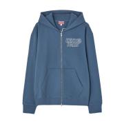 Geborduurde Blauwe Logotrui Kenzo , Blue , Heren