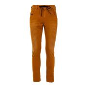 Katoenen Heren Tapered Broek Diesel , Yellow , Heren