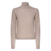 Beige Katoen Elastaan Sweater Max Mara , Beige , Dames