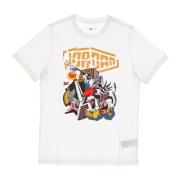 Grafische Crew Neck T-shirt Jordan , White , Heren