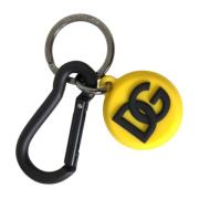 Gele Rubberen Logo Sleutelhanger Dolce & Gabbana , Yellow , Heren