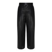 Zwarte Jersey Pantalone Max Mara , Black , Dames