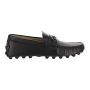 Leren Loafers met T-Clamp Accessoire Tod's , Black , Heren