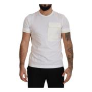 Witte DG Logo T-shirt Dolce & Gabbana , White , Heren