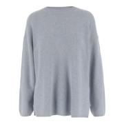 Kasjmier Crew Neck Sweater Lichtblauw Allude , Blue , Dames