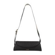 Zwarte Kleine Cannolo Handtas Jil Sander , Black , Dames