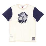 Georgetown Hoyas Kleurblokkering Tee Mitchell & Ness , Beige , Heren