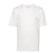 Stijlvolle T-shirts en Polos Brunello Cucinelli , White , Heren