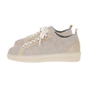 Lage Sneakers in Wolmix Eleventy , Gray , Heren