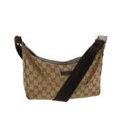 Pre-owned Canvas gucci-bags Gucci Vintage , Beige , Dames