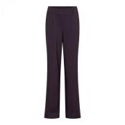 Penelope Bordeaux Flare Travel Broek &Co Woman , Purple , Dames