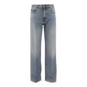 Denim Jeans Regular Fit Gewassen Effect Haikure , Blue , Dames