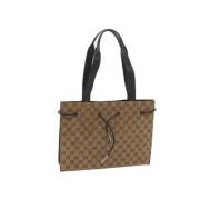 Pre-owned Canvas gucci-bags Gucci Vintage , Beige , Dames