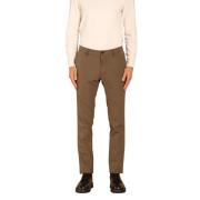 Slim Fit Beige Chino Broek Mason's , Brown , Heren