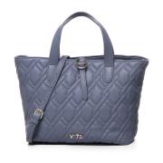 Denim Ecoleather Tas met Handvatten en Verstelbare Schouderband V73 , ...