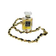 Pre-owned Metal necklaces Chanel Vintage , Yellow , Dames