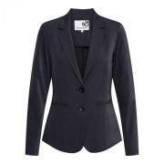 Antracite Blazer met Paspelzak en 2-knoops sluiting &Co Woman , Blue ,...