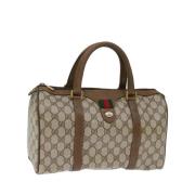 Pre-owned Leather gucci-bags Gucci Vintage , Beige , Dames