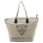 Pre-owned Canvas totes Gucci Vintage , Beige , Dames