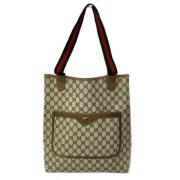 Pre-owned Plastic totes Gucci Vintage , Brown , Dames