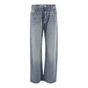 Regular Fit Denim Jeans met Gewassen Effect Diesel , Blue , Dames