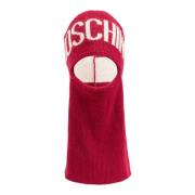 Balaclava met logo Moschino , Red , Unisex