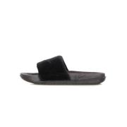 Velvet Band Rubber Slippers Nike , Black , Dames