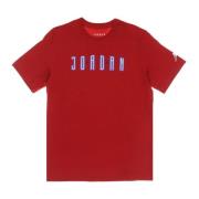 Sport Crew Neck T-shirt met Air Logo Jordan , Red , Heren