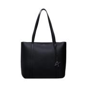 Chique Zwarte Shopper Tas Armani Exchange , Black , Dames