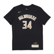 Giannis Antetokounmpo NBA Tee Zwart Nike , Black , Heren