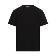 Zwart Logo Tape Crew-neck T-shirt Alexander McQueen , Black , Heren