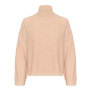 Sljessie Pullover Gebreid Semolina Melange Soaked in Luxury , Beige , ...