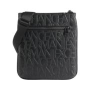 Zwarte Schoudertas Stijlvol Minimalistisch Logo Armani Exchange , Blac...