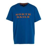 Stijlvolle T-Shirt Collectie voor Mannen North Sails , Blue , Heren