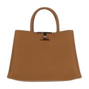 Leren Tas met T-Timeless Sluiting Tod's , Beige , Dames