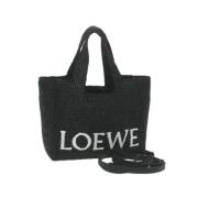 Pre-owned Cotton handbags Loewe Pre-owned , Black , Dames