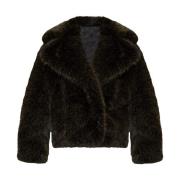 Faux-Fur Koffiebruine Jassen Kenzo , Brown , Dames