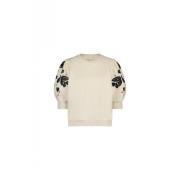 Beige Bloemen Trui Fabienne Chapot , Beige , Dames