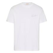 Witte T-shirts en Polos met VLogo Valentino Garavani , White , Heren