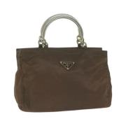 Pre-owned Nylon handbags Prada Vintage , Brown , Dames