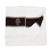 Strand Jacquard Handdoek Eleventy , White , Unisex