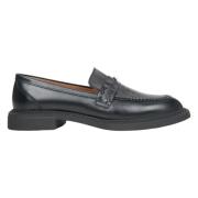 Dames Zwarte Leren Loafers Er00115646 Estro , Black , Dames