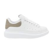 Witte Sneakers met Beige Hiel Alexander McQueen , White , Heren